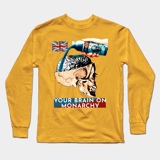 YOUR BRAIN ON MONARCHY #2 Long Sleeve T-Shirt by Spine Film